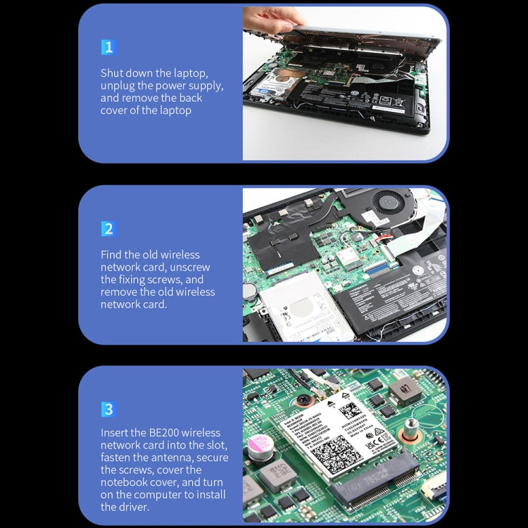 COMFAST CF-BE200-M WiFi7 BT5.4 Tri-Band Wireless Network Adapter M.2 Network WiFi Module - HoMEdemic™ 