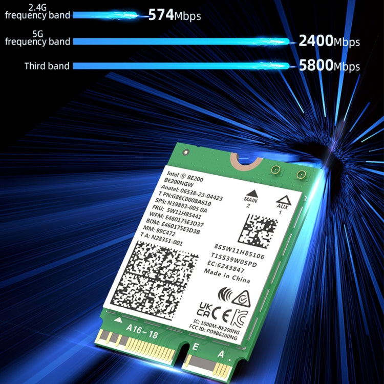 COMFAST CF-BE200-M WiFi7 BT5.4 Tri-Band Wireless Network Adapter M.2 Network WiFi Module - HoMEdemic™ 