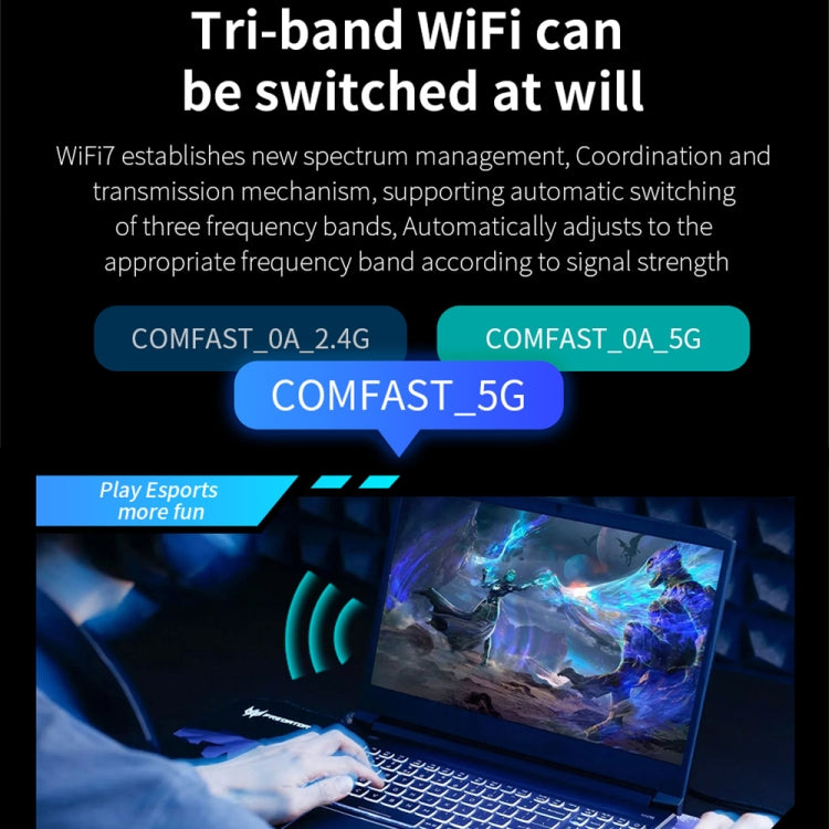 COMFAST CF-BE200-M WiFi7 BT5.4 Tri-Band Wireless Network Adapter M.2 Network WiFi Module - HoMEdemic™ 