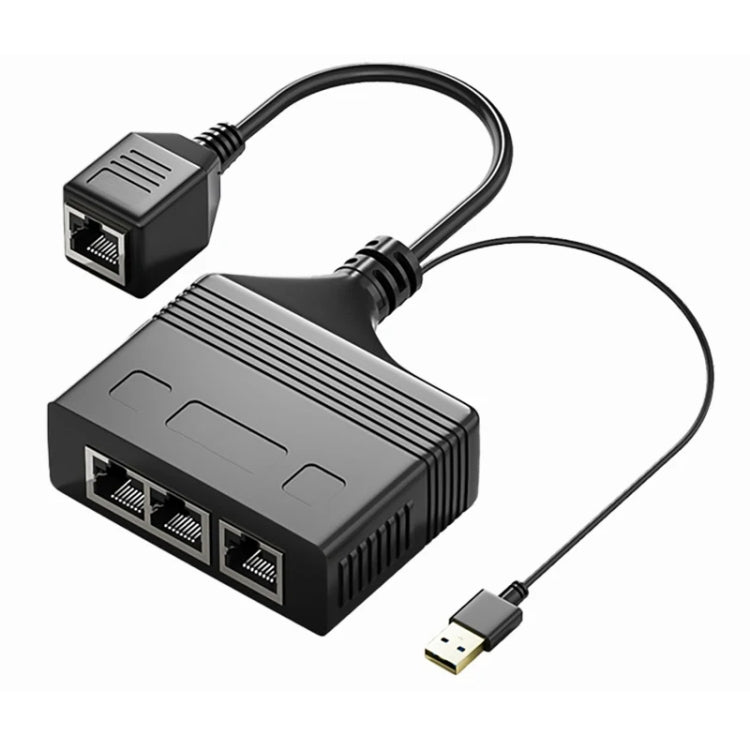 Female RJ45 3 in 1 100M Network Splitter Cable Ethernet Network Coupler - HoMEdemic™ 