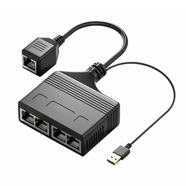 Female RJ45 4 in 1 100M Network Splitter Cable Ethernet Network Coupler - HoMEdemic™ 