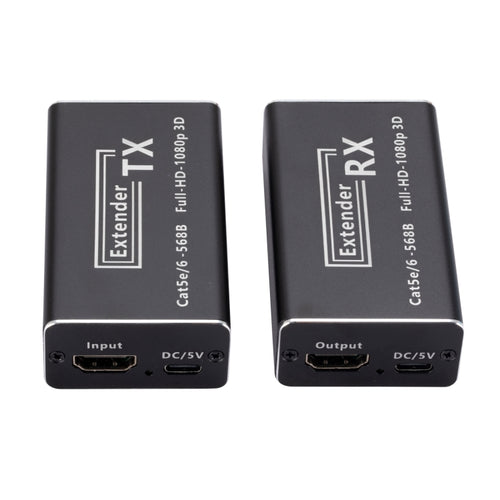 RJ45 to HDMI HD Transmitter 60m Single Network Extender HDMI Signal Amplifier Extender, US Plug - HoMEdemic™ 