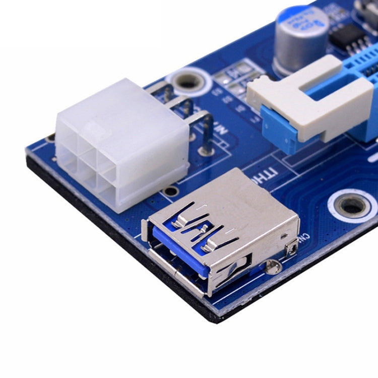 PCE164P-N03 VER006C Mini PCI-E 1X To 16X Riser For Laptop External Image Card, Spec: Blackboard 6pin - HoMEdemic™ 