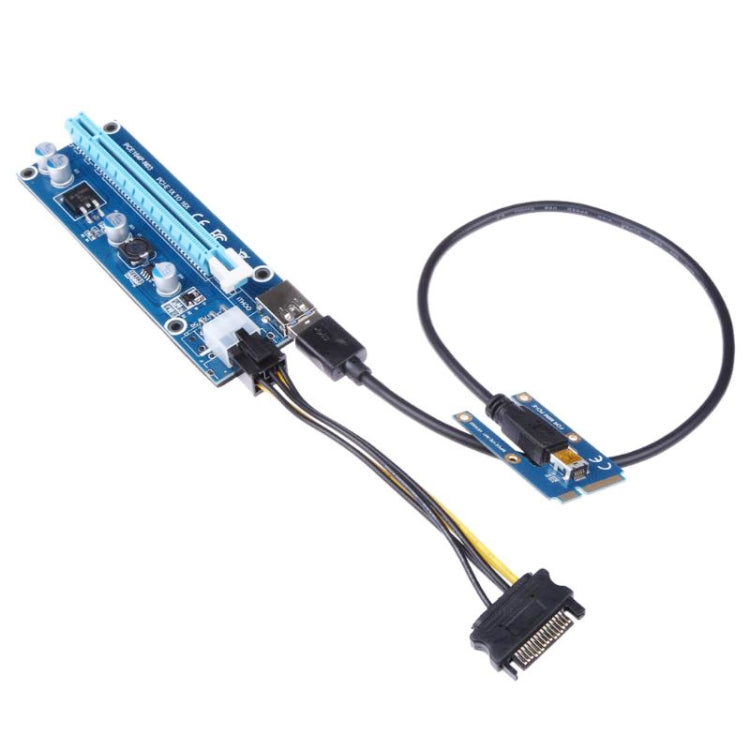 PCE164P-N03 VER006C Mini PCI-E 1X To 16X Riser For Laptop External Image Card, Spec: Blackboard 6pin - HoMEdemic™ 