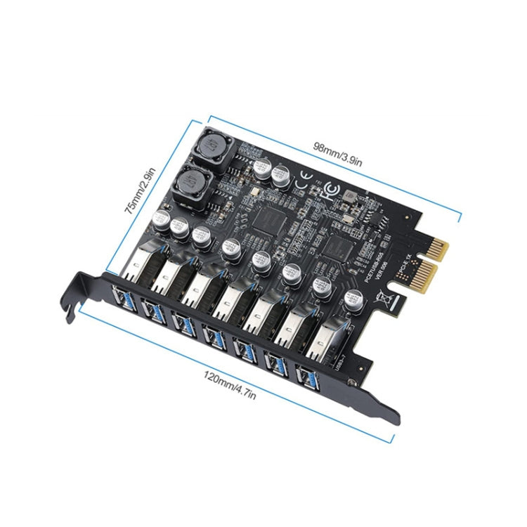 PCE7USB-R05  PCI-E To USB 3.2 GEN1 7-Port 19PIN Expansion Card Super Speed 5Gbps - HoMEdemic™ 