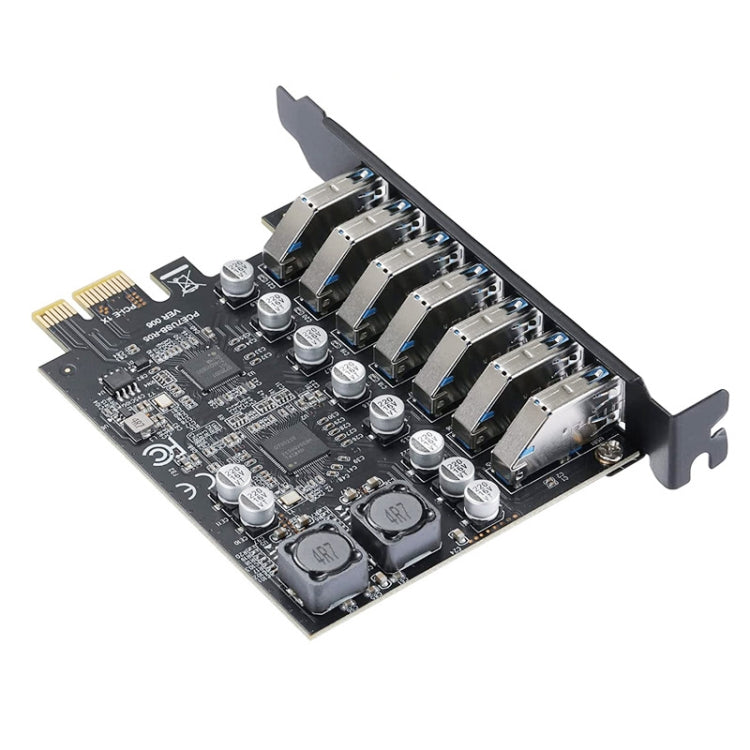 PCE7USB-R05  PCI-E To USB 3.2 GEN1 7-Port 19PIN Expansion Card Super Speed 5Gbps - HoMEdemic™ 