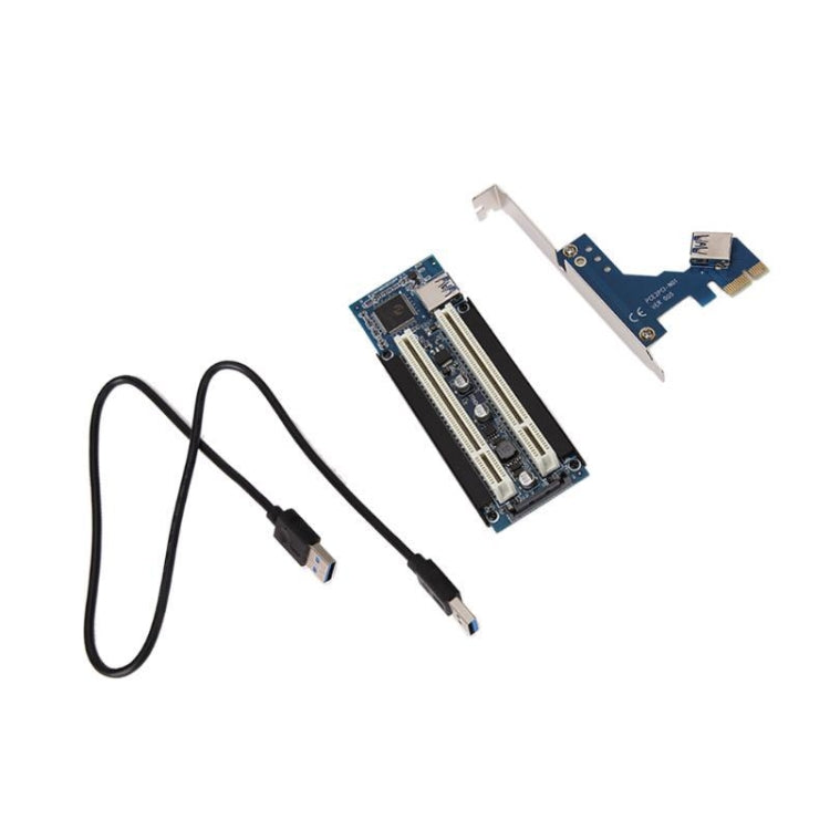 PCI-E 1X To Dual PCI Riser Card Extend Adapter Add Expansion Card For PC Computer - HoMEdemic™ 