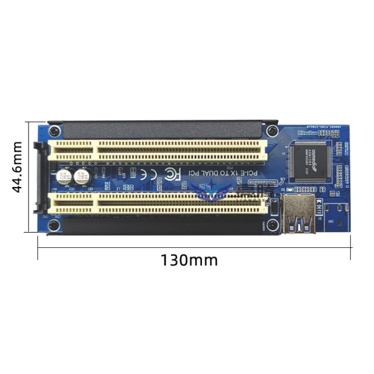 PCI-E 1X To Dual PCI Riser Card Extend Adapter Add Expansion Card For PC Computer - HoMEdemic™ 