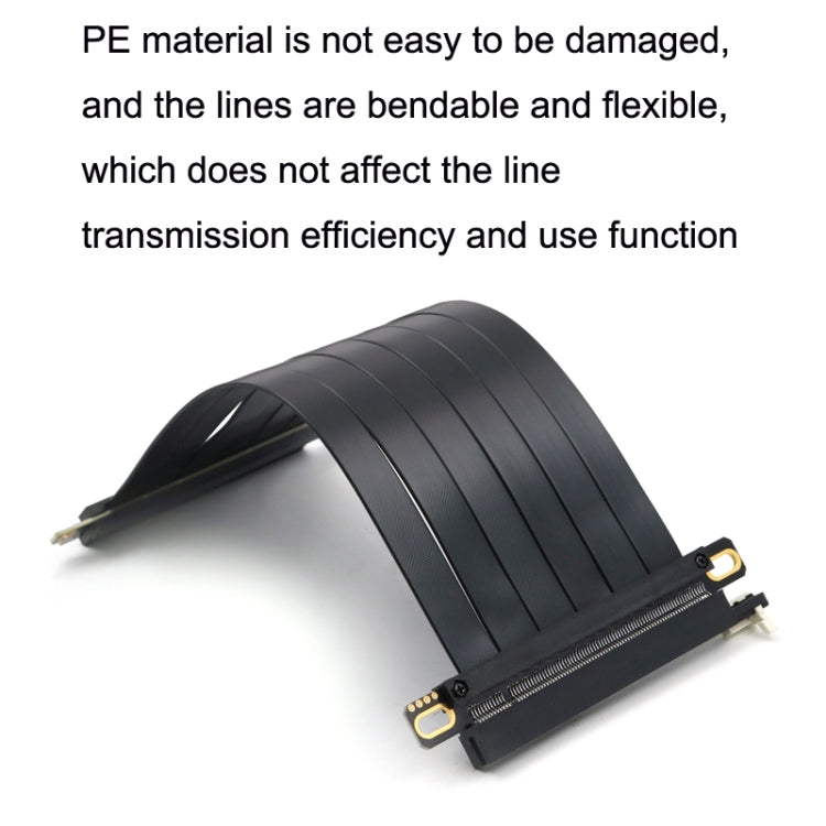 PCI-E 3.0 16X 180-degree Graphics Card Extension Cable Adapter Cable, Length: 15cm - HoMEdemic™ 