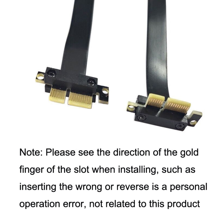 PCI-E 3.0 1X To 1X 90 Degrees Reverse Graphics Card / Wireless Network Card / Conversion Card Extension Cable(Black) - HoMEdemic™ 