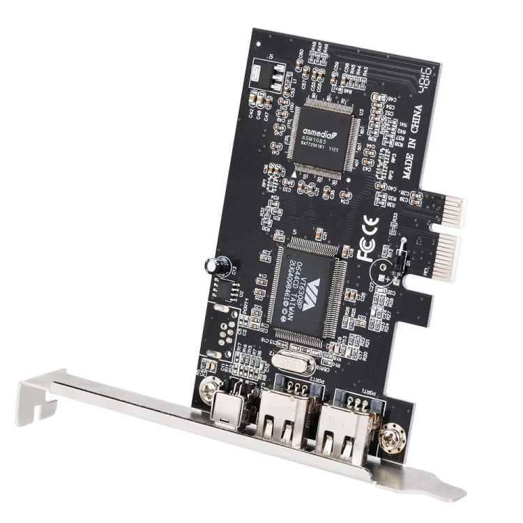 PCI-E 3 Ports 1394a 1394b Firewire Expansion Card 2 x 6 Pin + 1 x 4 Pin for Desktop PC - HoMEdemic™ 