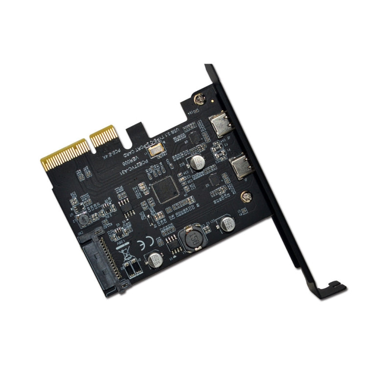 PCI-E 4X To USB3.1 Dual USB-C/Type-C Port 10Gbps Expansion Card  With ASMedia ASM3142 Chip - HoMEdemic™ 