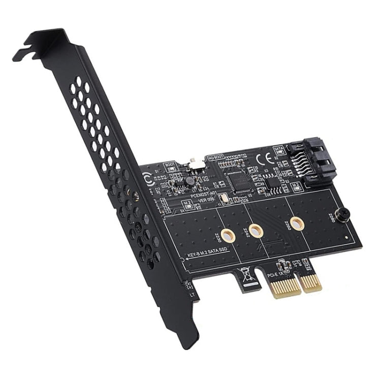 PCI-E to SATA3.0+M2 NGFF Expansion Card 6G Hard Disk Transfer Card(Black) - HoMEdemic™ 