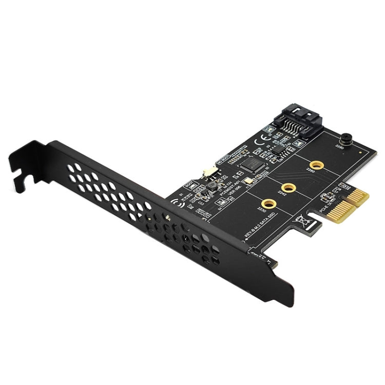 PCI-E to SATA3.0+M2 NGFF Expansion Card 6G Hard Disk Transfer Card(Black) - HoMEdemic™ 
