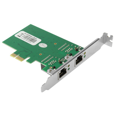 PCI-Express Dual Gigabit Ethernet Controller Card Adapter 2 Port RJ45 10/100/1000 BASE-T (IO-PCE8111-2GLAN), 2 Ports RJ45 - HoMEdemic™ 