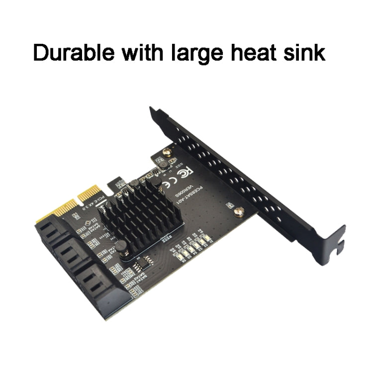 PCIE 1X To 10 Port  SATA 3.0 Adapter Expansion Card ASMedia ASM1166 Converter - HoMEdemic™ 