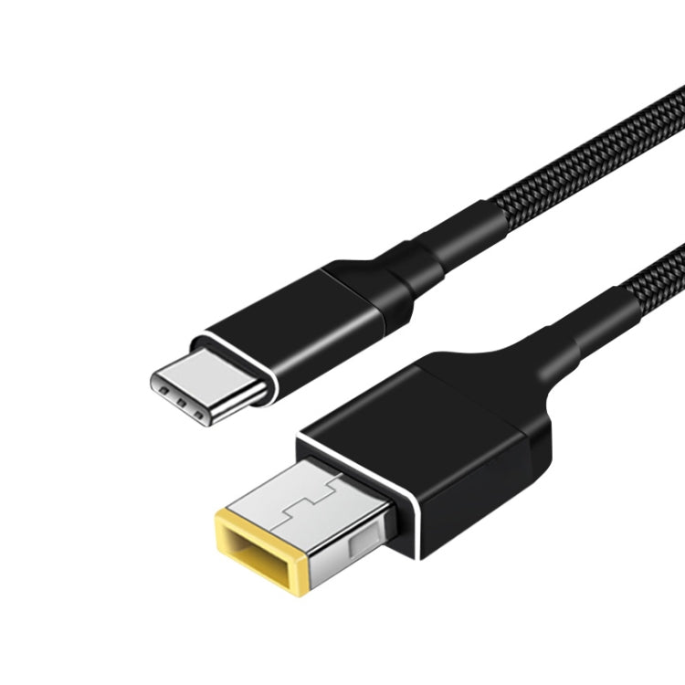 PD 100W Type-C to Big Square USB Port Charging Cable For Lenovo Thinkpad/ThinkBook/Xiaoxin, Length: 1.8m - HoMEdemic™ 