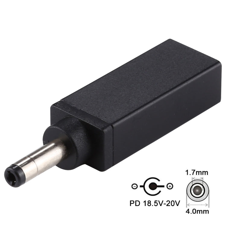 PD 18.5V-20V 4.0x1.7mm Male Adapter Connector, 4.0x1.7mm - HoMEdemic™ 