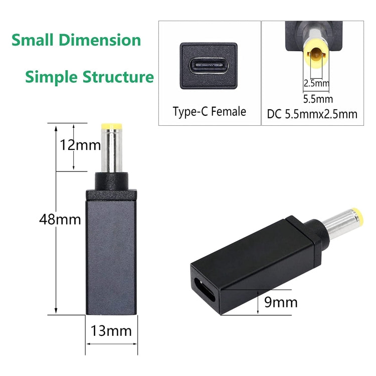 PD 18.5V-20V 5.5x2.5mm Male Adapter Connector, 5.5x2.5mm - HoMEdemic™ 