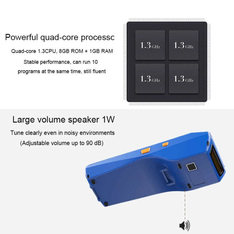 PDA-5501 Multi-function 5.5 inch IPS Screen IP65 Protection All-in-one Intelligent Terminal, Built-in Thermal Line Printer & MIC & Speaker, Support WiFi & Bluetooth & GPS - HoMEdemic™ 
