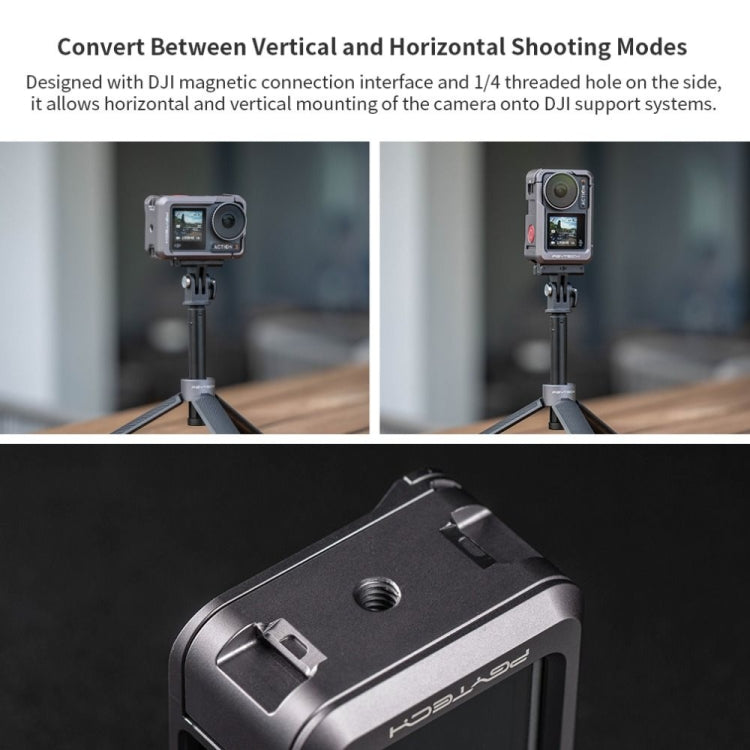 PGYTECH For DJI Osmo Action 3 Aluminum Alloy Camera Housing Shell Expansion Protective Frame - HoMEdemic™ 