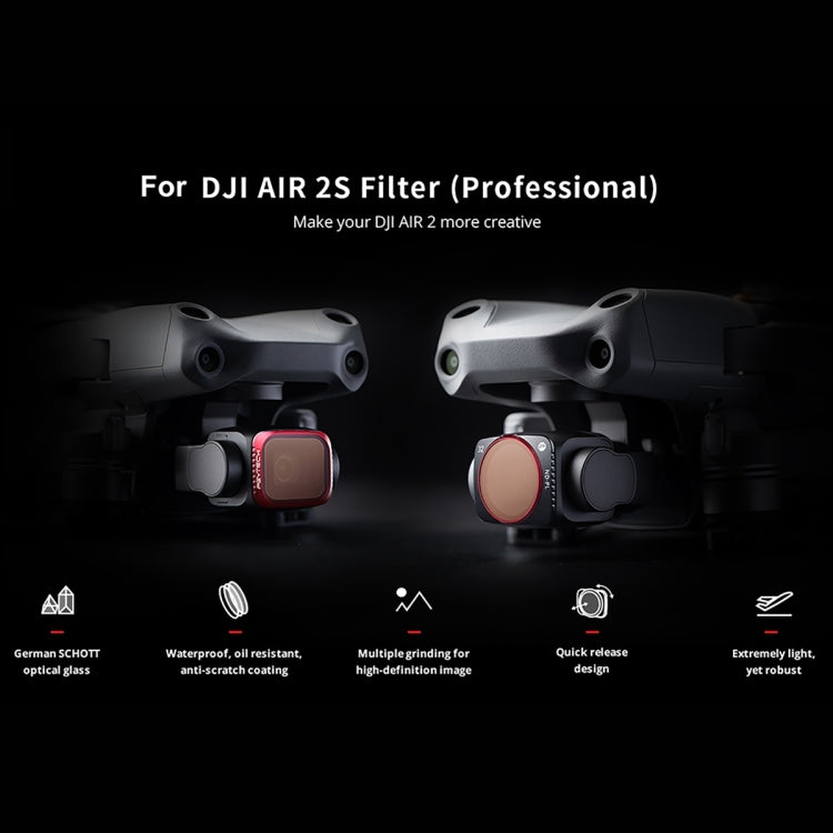 PGYTECH P-16B-065 Variable VND (6-9 Stop) Lens Filter for DJI Air 2S - HoMEdemic™ 