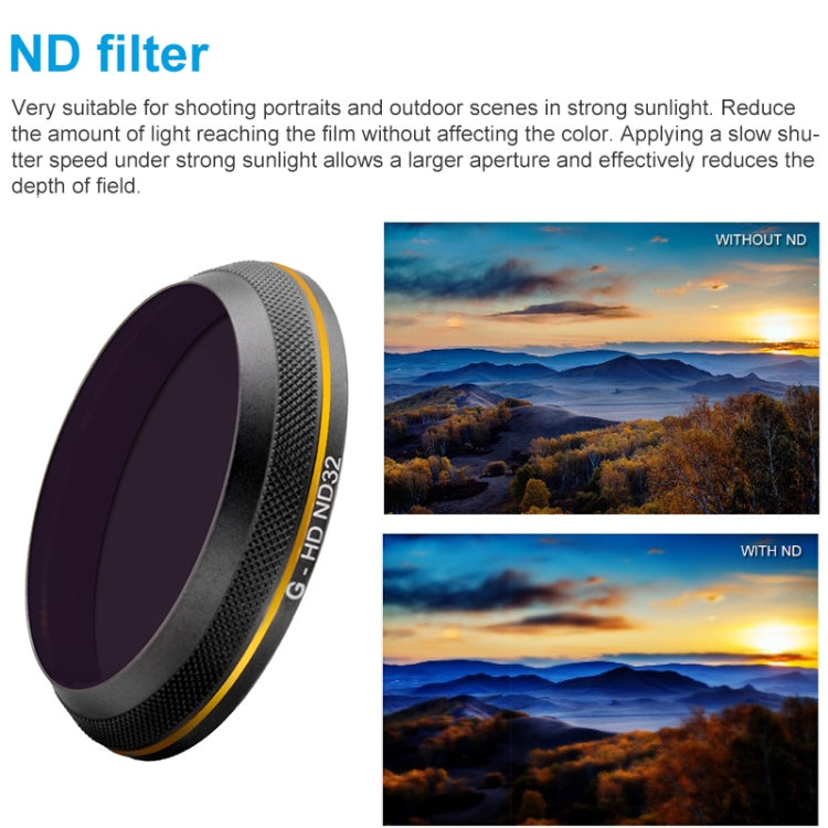 PGYTECH X4S-HD ND32 Gold-edge Lens Filter for DJI Inspire 2 / X4S Gimbal Camera Drone Accessories - HoMEdemic™ 