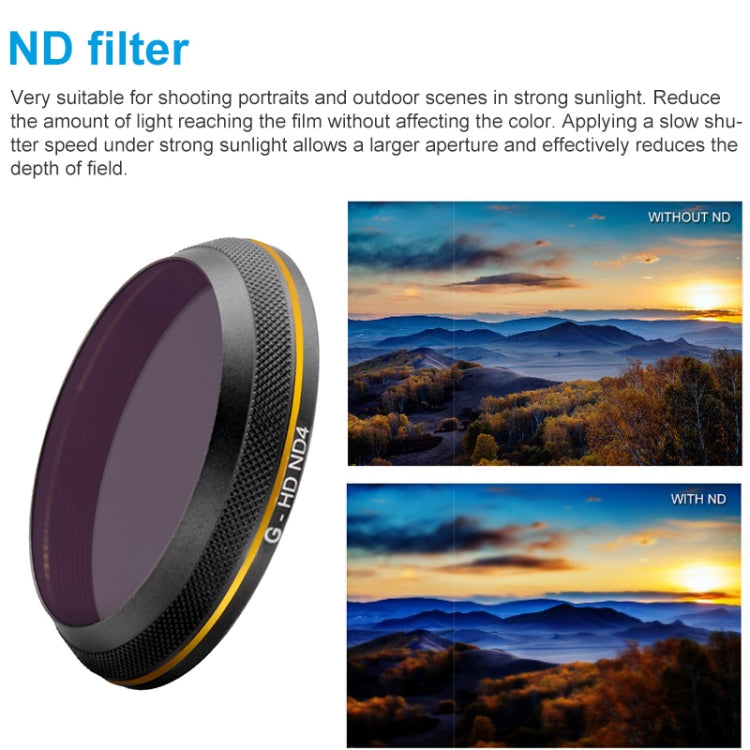 PGYTECH X4S-HD ND4 Gold-edge Lens Filter for DJI Inspire 2 / X4S Gimbal Camera Drone Accessories - HoMEdemic™ 