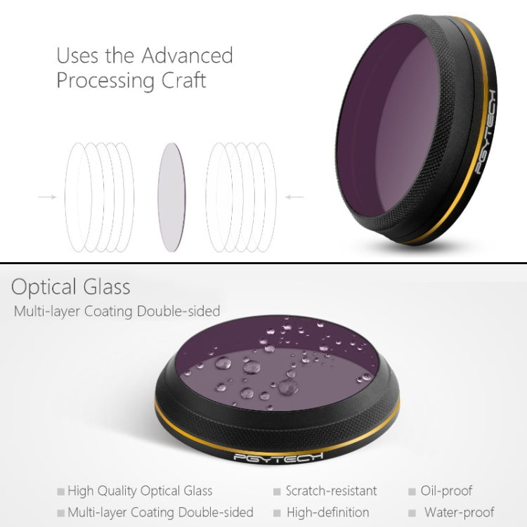 PGYTECH X4S-MRC CPL Gold-edge Lens Filter for DJI Inspire 2 / X4S Gimbal Camera Drone Accessories - HoMEdemic™ 