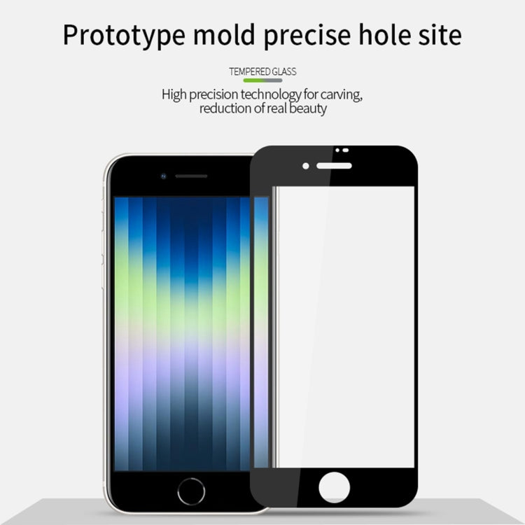 PINWUYO 9H 2.5D Full Screen Tempered Glass Film For iPhone SE 2022(Black) - HoMEdemic™ 