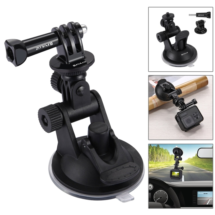 PULUZ 20 in 1 Accessories Combo Kits (Chest Strap + Head Strap + Suction Cup Mount + 3-Way Pivot Arm + J-Hook Buckles + Extendable Monopod + Tripod Adapter + Bobber Hand Grip + Storage Bag + Wrench) for GoPro, Insta360, DJI and Other Action Cameras - HoMEdemic™ 