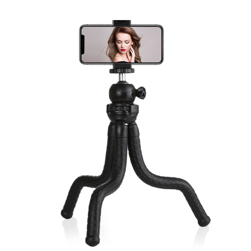 PULUZ Mini Octopus Flexible Tripod Holder with Ball Head & Phone Clamp + Tripod Mount Adapter & Long Screw for SLR Cameras, GoPro, Cellphone, Size: 30cmx5cm - HoMEdemic™ 