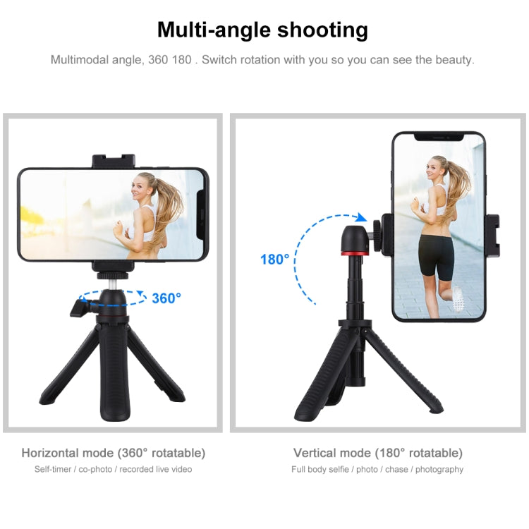 PULUZ Selfie Sticks Tripod Mount + Phone Clamp with Tripod Adapter & Long Screw(Black) - HoMEdemic™ 