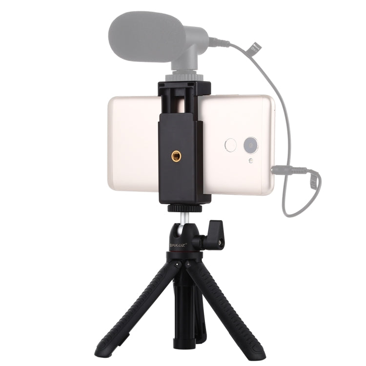 PULUZ Selfie Sticks Tripod Mount + Phone Clamp with Tripod Adapter & Long Screw(Black) - HoMEdemic™ 