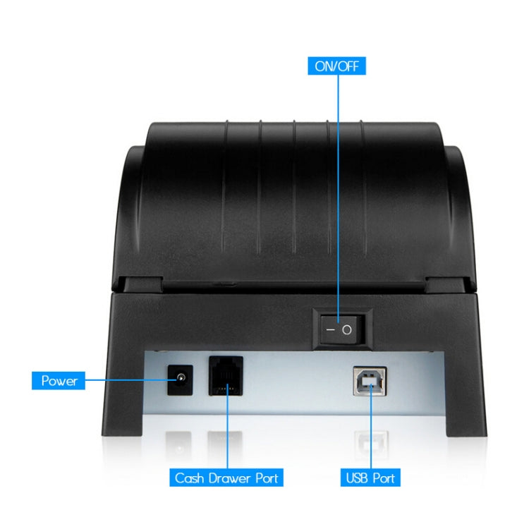 POS-5890T Portable 90mm / sec Thermal Receipt Printer, Compatible ESC/POS Command, POS-5890T/Black - HoMEdemic™ 