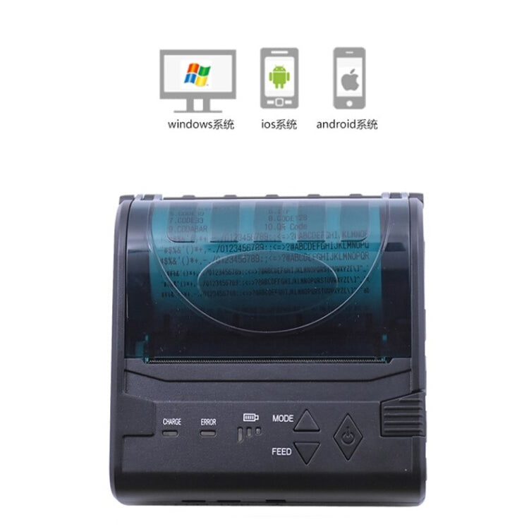 POS-8003 Portable Thermal Bluetooth Ticket Printer，Max Supported Thermal Paper Size：80x50mm - HoMEdemic™ 