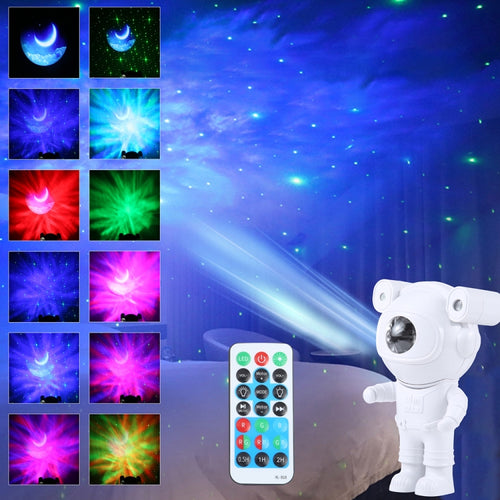 5W Astronaut Starry Sky Projection Lamp USB Night Light (White) - HoMEdemic™ 