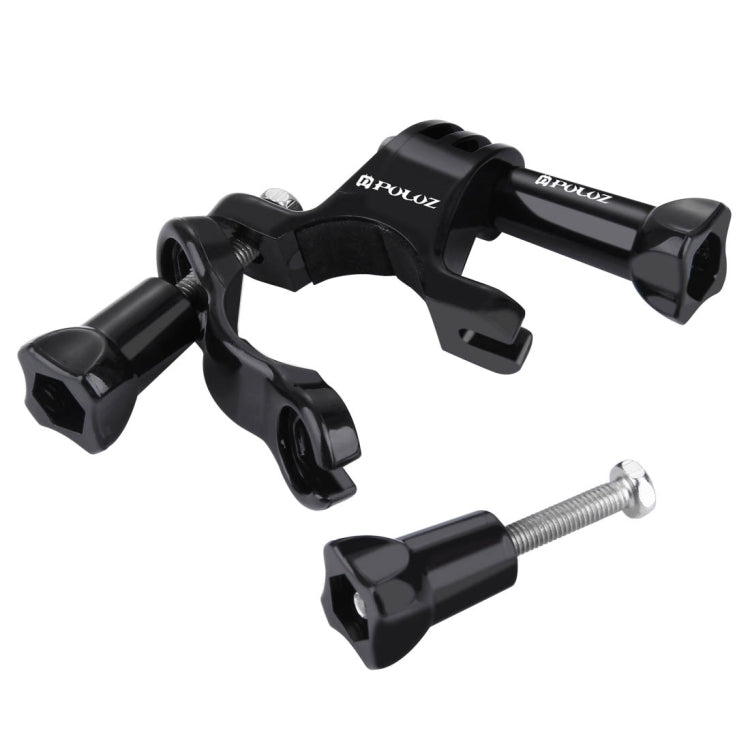 PULUZ Universal Bike Motorcycle Handlebar Mount with Screw for PULUZ Action Sports Cameras Jaws Flex Clamp Mount for GoPro, Insta360, DJI and Other Action Cameras(Black) - HoMEdemic™ 