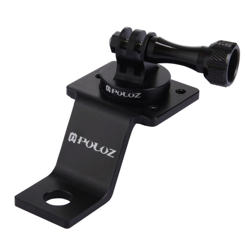 PULUZ Aluminum Alloy Motorcycle Fixed Holder Mount with Tripod Adapter & Screw for GoPro, Insta360, DJI and Other Action Cameras(Black) - HoMEdemic™ 