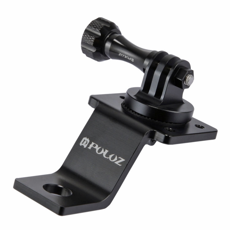 PULUZ Aluminum Alloy Motorcycle Fixed Holder Mount with Tripod Adapter & Screw for GoPro, Insta360, DJI and Other Action Cameras(Black) - HoMEdemic™ 