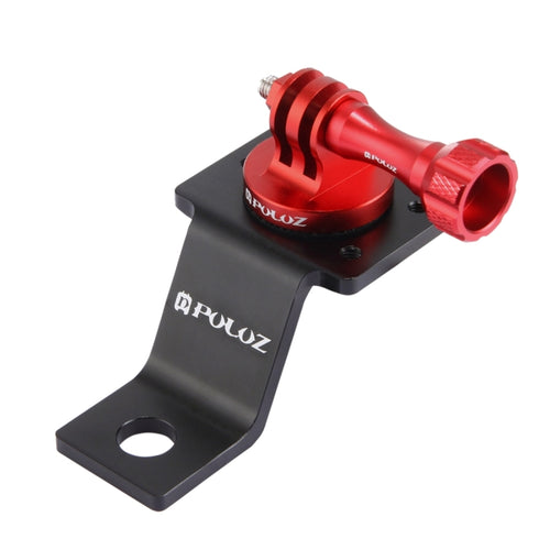 PULUZ Aluminum Alloy Motorcycle Fixed Holder Mount with Tripod Adapter & Screw for GoPro, Insta360, DJI and Other Action Cameras(Red) - HoMEdemic™ 