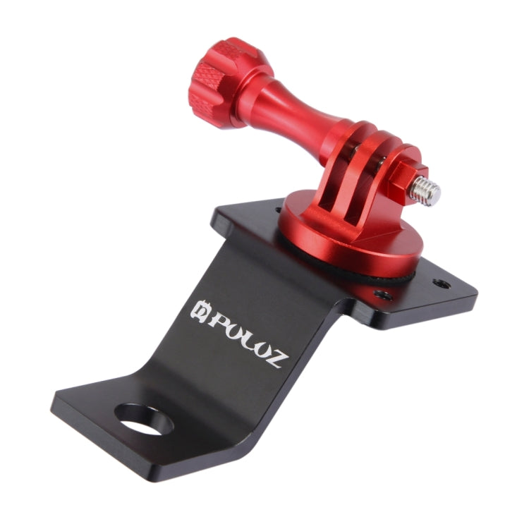 PULUZ Aluminum Alloy Motorcycle Fixed Holder Mount with Tripod Adapter & Screw for GoPro, Insta360, DJI and Other Action Cameras(Red) - HoMEdemic™ 