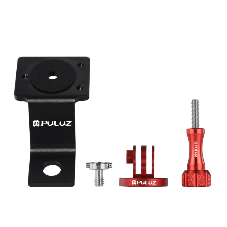 PULUZ Aluminum Alloy Motorcycle Fixed Holder Mount with Tripod Adapter & Screw for GoPro, Insta360, DJI and Other Action Cameras(Red) - HoMEdemic™ 