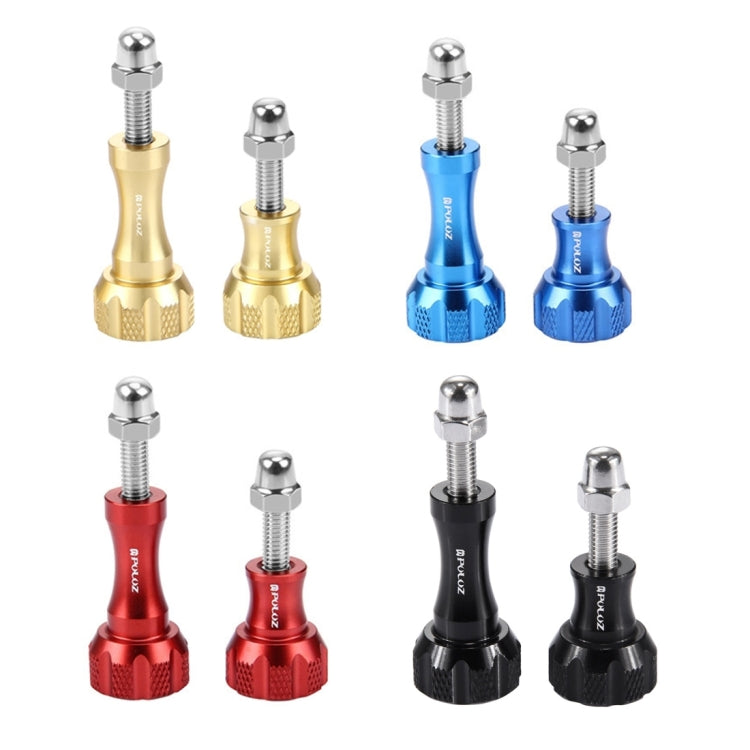PULUZ CNC Aluminum Thumb Knob Stainless Bolt Nut Screw Set for GoPro Hero12 Black / Hero11 /10 /9 /8 /7 /6 /5, Insta360 Ace / Ace Pro, DJI Osmo Action 4 and Other Action Cameras(Black) - HoMEdemic™ 