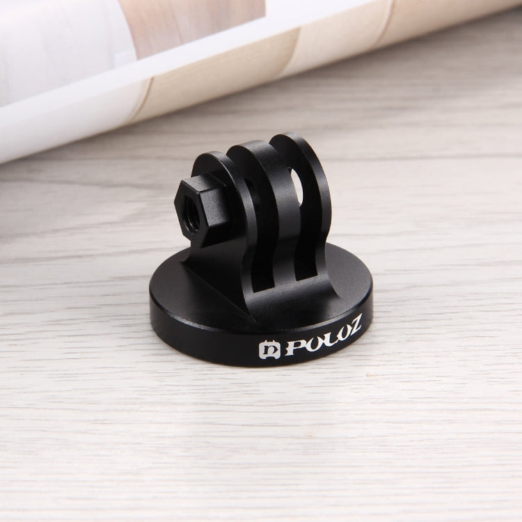 PULUZ 1/4 inch Screw Hole Tripod Mount CNC Adapter for GoPro, Insta360, DJI and Other Action Cameras(Black) - HoMEdemic™ 
