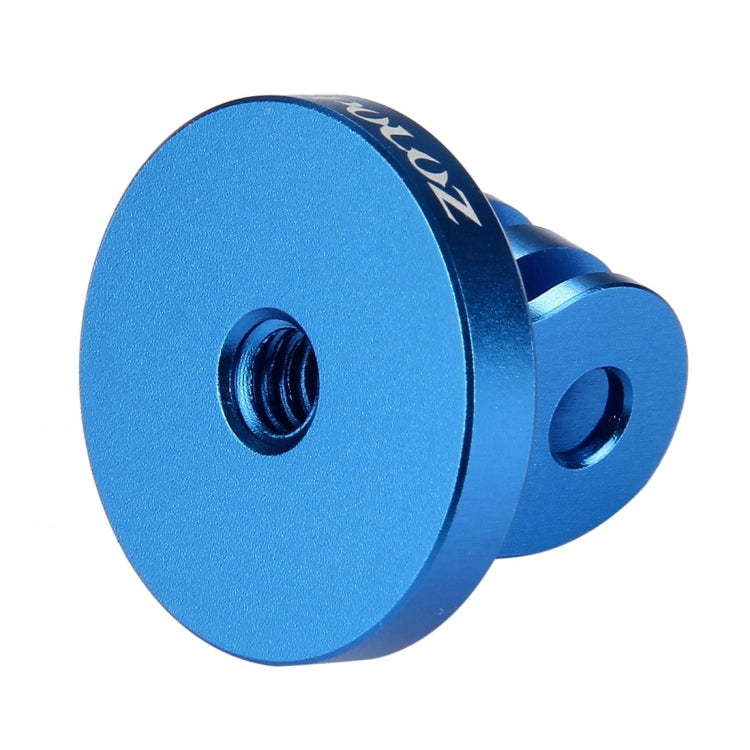 PULUZ 1/4 inch Screw Hole Tripod Mount CNC Adapter for GoPro, Insta360, DJI and Other Action Cameras(Blue) - HoMEdemic™ 