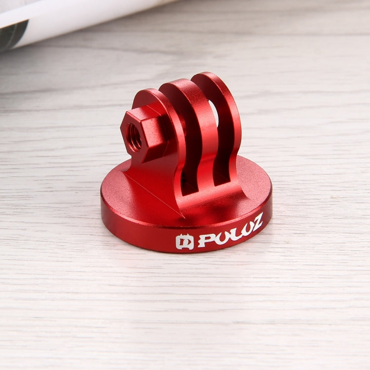 PULUZ 1/4 inch Screw Hole Tripod Mount CNC Adapter for GoPro, Insta360, DJI and Other Action Cameras(Red) - HoMEdemic™ 