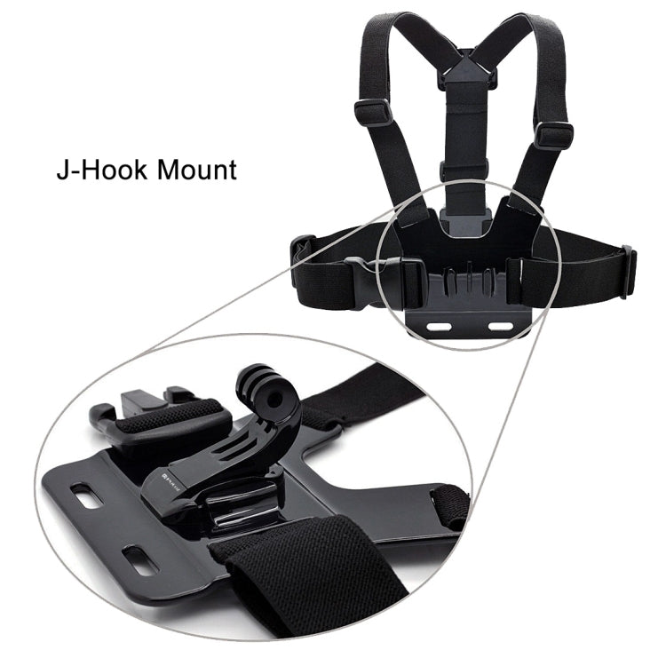 PULUZ Black Vertical Surface J-Hook Buckle Mount for PULUZ Action Sports Cameras Jaws Flex Clamp Mount for GoPro, Insta360, DJI and Other Action Cameras(Black) - HoMEdemic™ 
