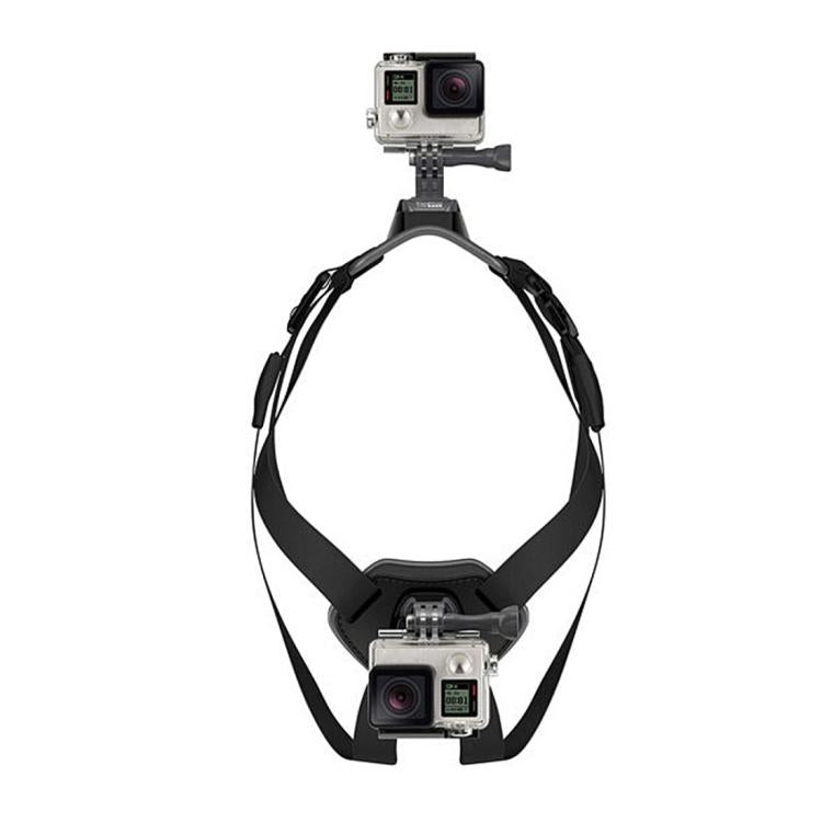 PULUZ Hound Dog Fetch Harness Adjustable Chest Strap Mount for GoPro, Insta360, DJI and Other Action Cameras(Black) - HoMEdemic™ 