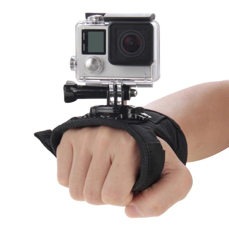 PULUZ 360 Degree Rotation Glove Style Palm Strap Mount Band for GoPro, Insta360, DJI and Other Action Cameras - HoMEdemic™ 